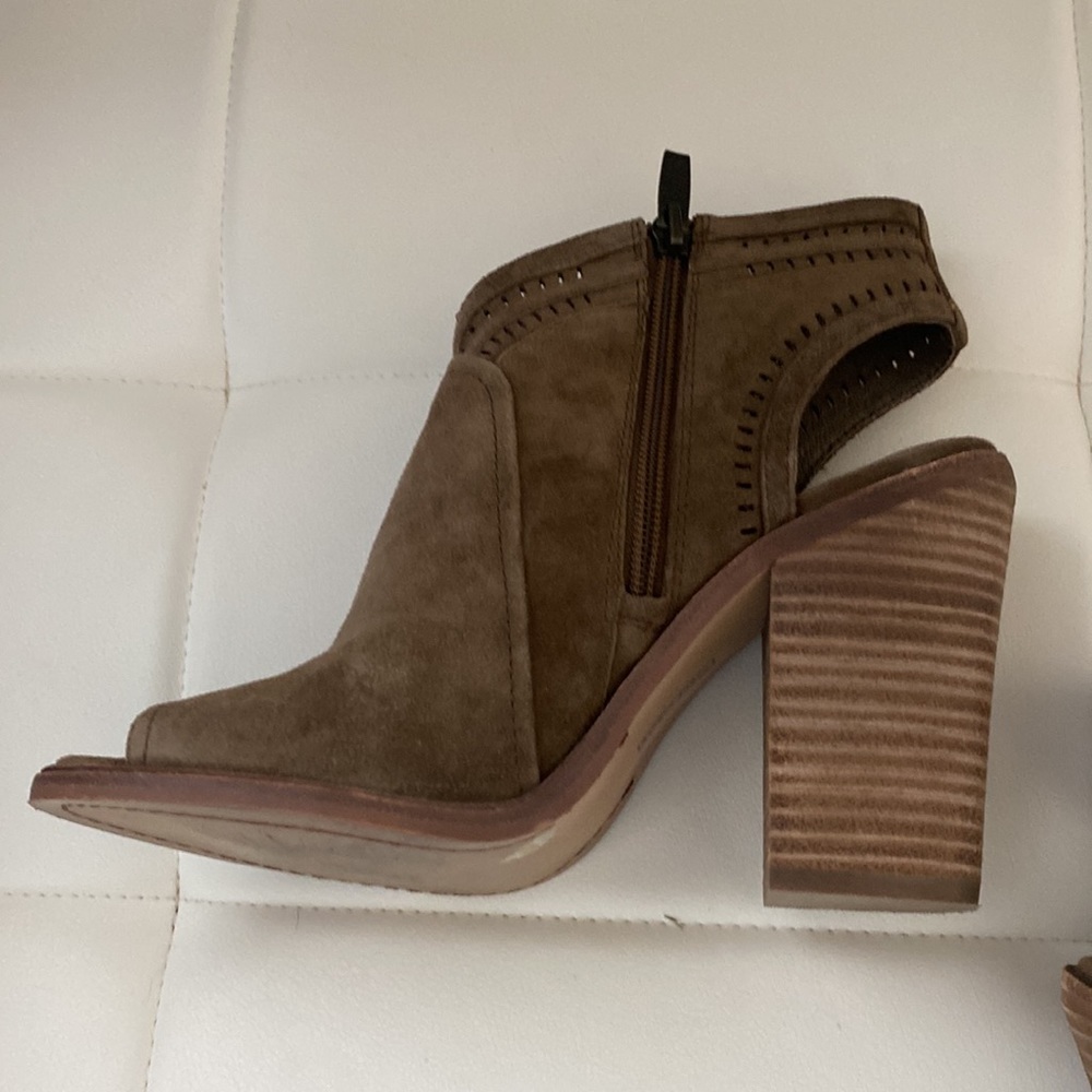 Vince Camuto Open Toed Suede Bootie - image 3